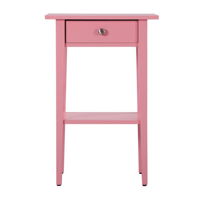 Narrow Nightstand, 1 Drawer Nightstand, Bedroom Nightstand