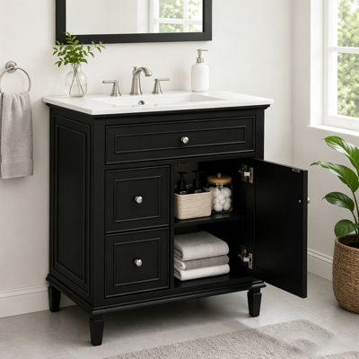 Meuble-lavabo de 30 po avec lavabo et rangement intelligent