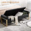 Banc de rangement rembourré avec pieds en métal-1105990797