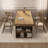Burlywood Rectangular Solid Wood Executive Desk-1745061434