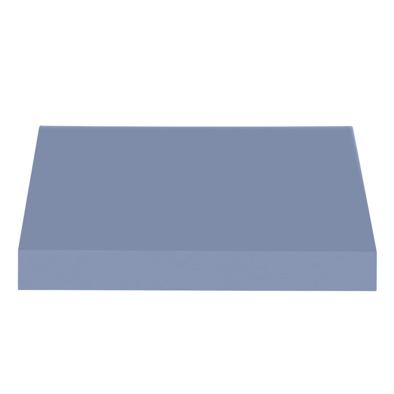 Auvent fixe en tissu acrylique New Yorker Awntech, H 18 po x l 76,5 po x P 36 po, Bleu cendré