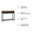 Abdera 100cm Console Table with 3 Drawers