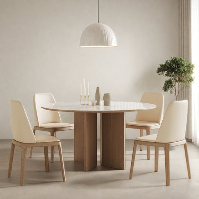 Retro new aesthetic dining table and chair