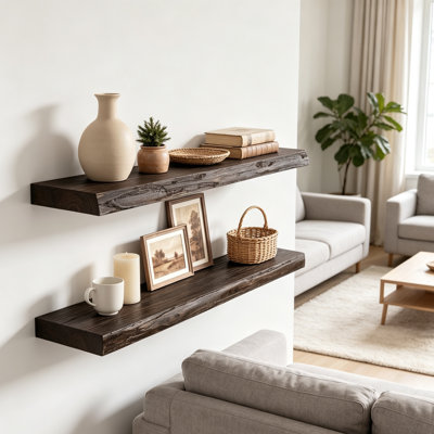 Solid Wood Floating Shelf