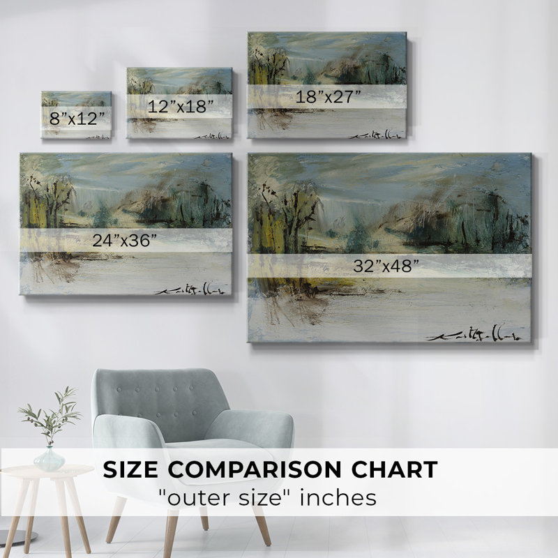 Toile tendue Wintery Horizon II-Gallery, H 32 po x l 48 po