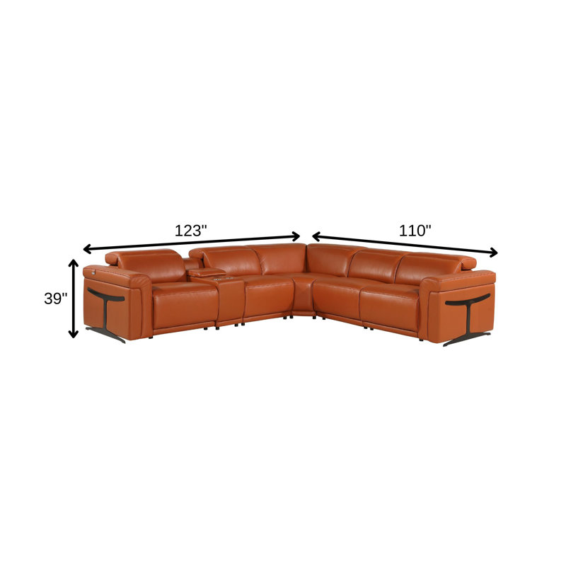 Canapé modulaire en L Camel
