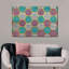 Motif géométrique hexagonal sur toile-432465147