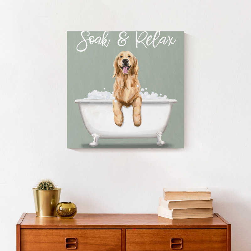 «Soak And Relax», reproduction sur toile, H 12 po x l 12 po x P 1,25 po