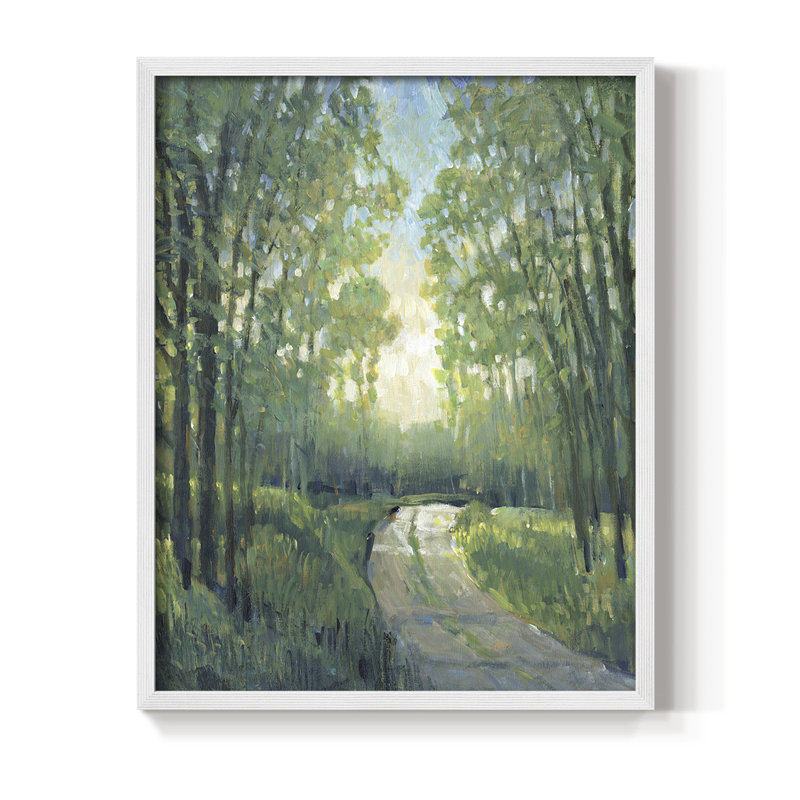 «Golden Light Pathway II», H 30 po x l 24 po, Blanc