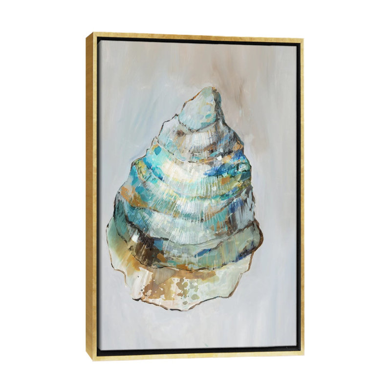 Nautical Whispers II, Gold Floater Framed Canvas, No Mat, 40" H x 26" W x 1.5" D
