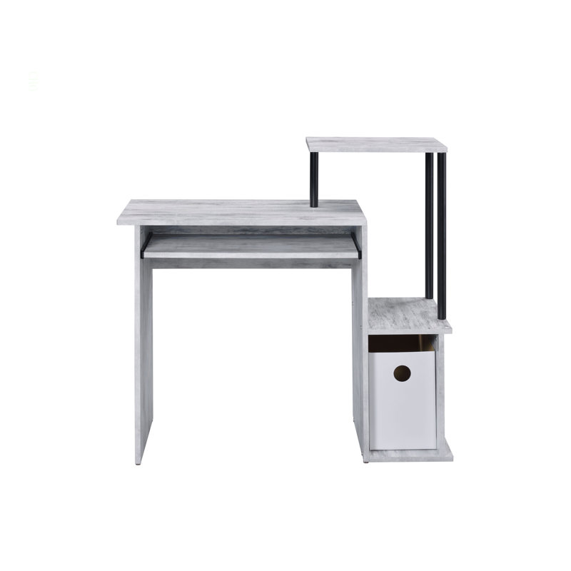 Bureau d'ordinateur Lyphre Finish, Brun