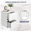 40cm W Solid + Manufactured Wood Bedside Table