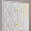 Ensemble de 2 tables de chevet blanches