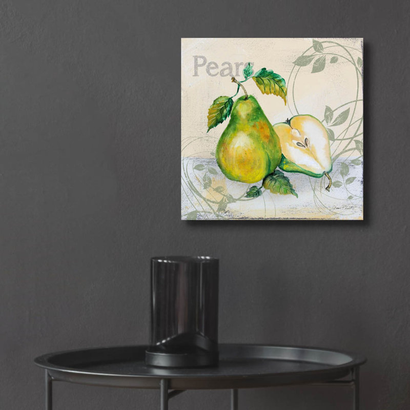 «Tutti Fruiti Pear» par Jean Plout, art mural en verre acrylique, H 12 po x l 12 po x P 0,13 po
