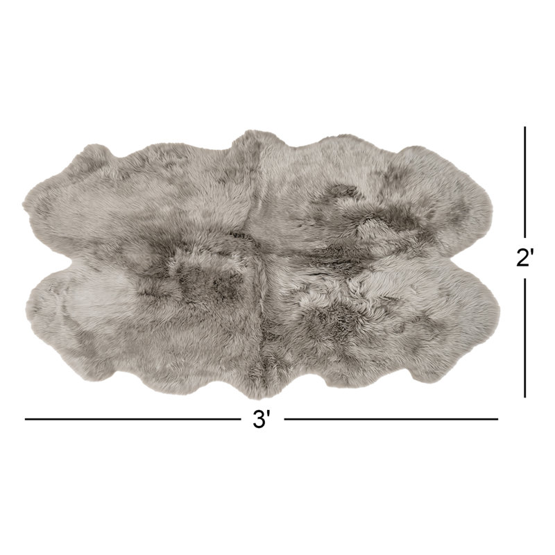 Tapis gris Kornelia, Nouveauté 2 pi x 3 pi