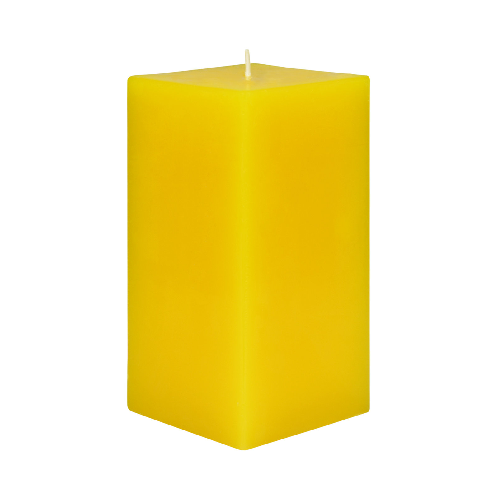 Citronella Pillar Candle, Yellow, 6" H x 3" W x 3" D, 1 Candle