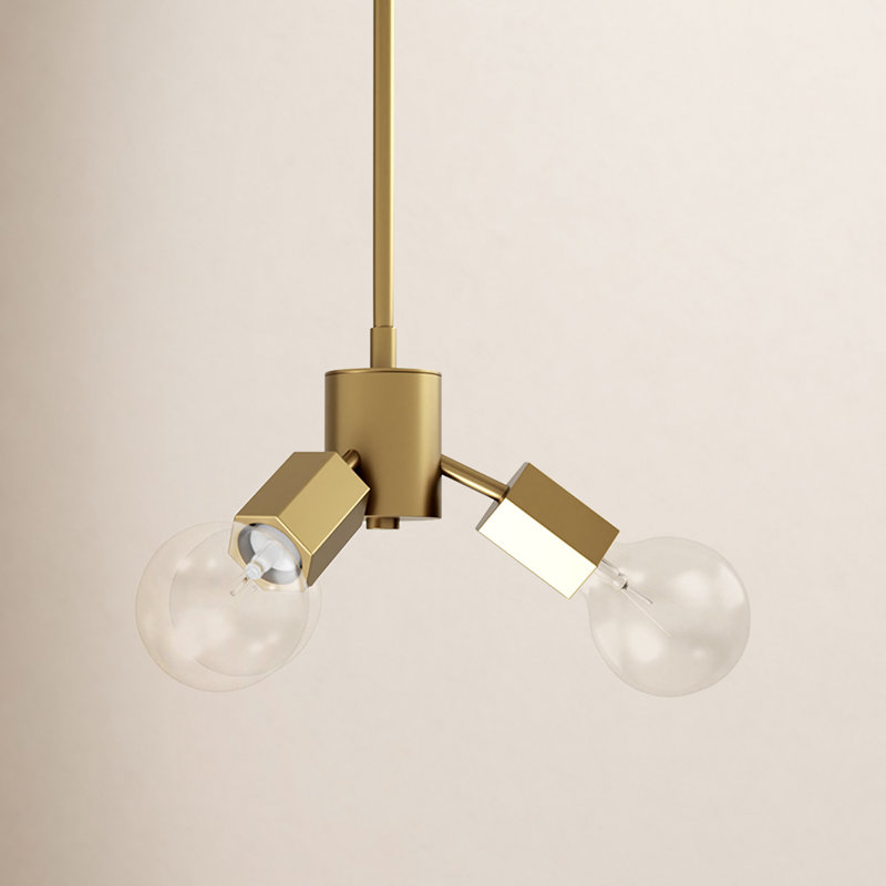 Luminaire suspendu unique à 3 lumières Hexa