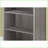 Bookshelf 5 Tier 48”h Contemporary Dark Taupe | Particle Board | Taupe-657450831