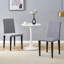 Deux chaises de salle à manger en lin et coton, simples et polyvalentes, confortables et accompagnées. Des chaises de salle à manger exquises et polyvalentes offrent une nouvelle expérience confortable. (Ensemble de 2)-688730706