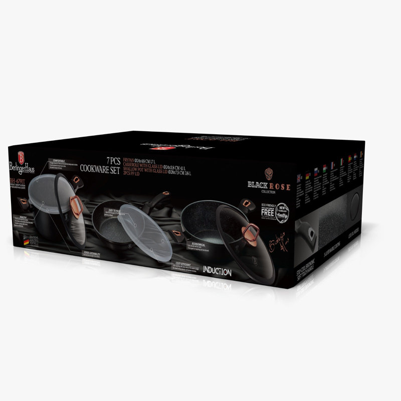 7 - Piece Non-Stick Aluminum Cookware Set