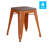 Alsadig 18" Table Height Indoor Stackable Metal Stool with Wood Seat-1562963782