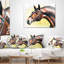 Portrait de cheval brun - coussin imprimé animal-29516931-29516935