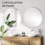Rithi Round Flat Wall Mirror-1232816578
