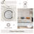Denyah Washable Area Rug for Living Room  Non Slip Gray Rugs Gray-13900880