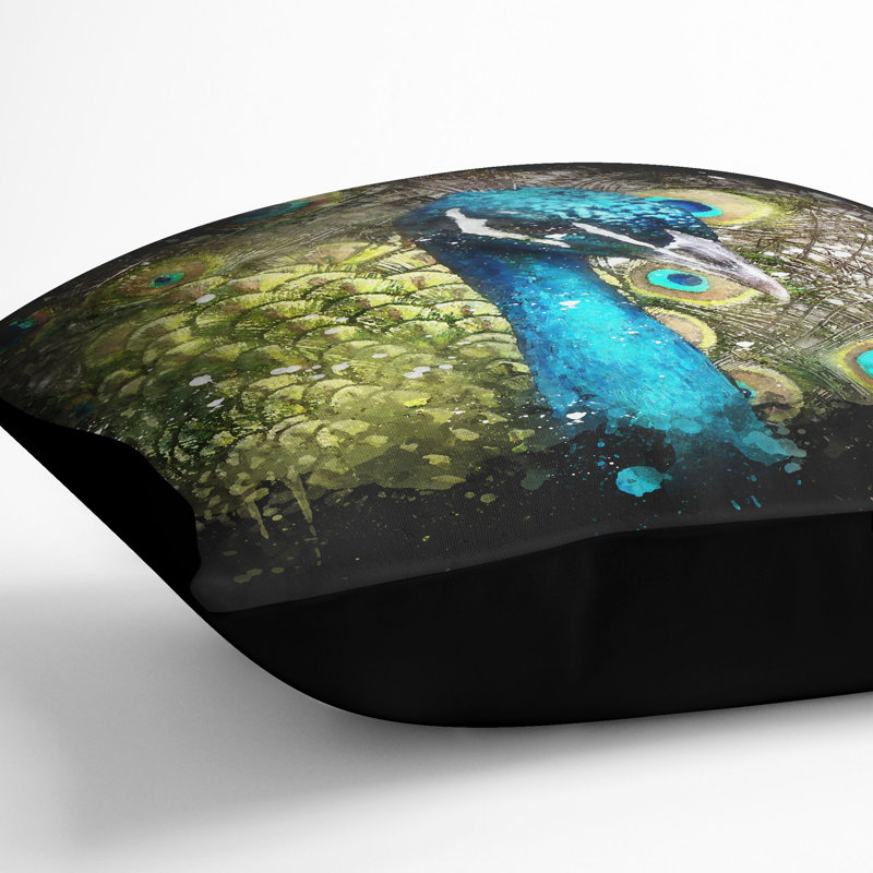 Square Throw Cushion, 40cm H x 40cm W x 15cm D, Black