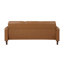 Causeuse de canapé en similicuir brun Modern