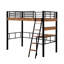 Lit mezzanine en métal avec bureau intégré-289477936