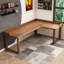 Bureau d'écriture en L en bois massif brun noisette-118354607-118354600-118354603