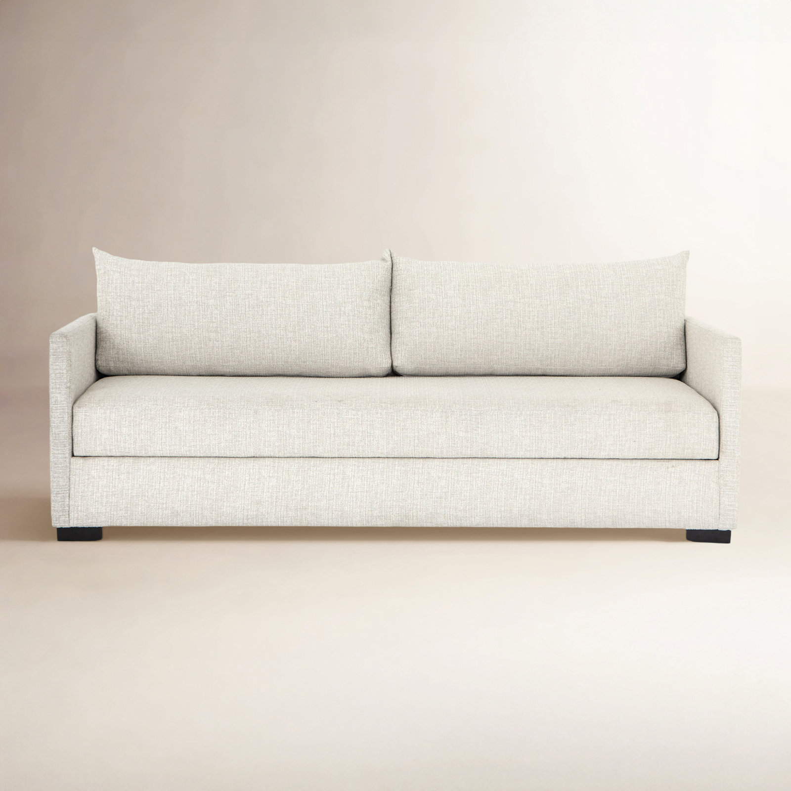 Cascade 86'' Upholstered, Alameda Snow, 34" H x 86" W x 42" D