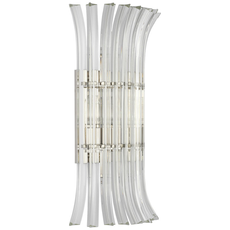 AERIN Rhine 21" Sconce with Crystal, Polished Nickel