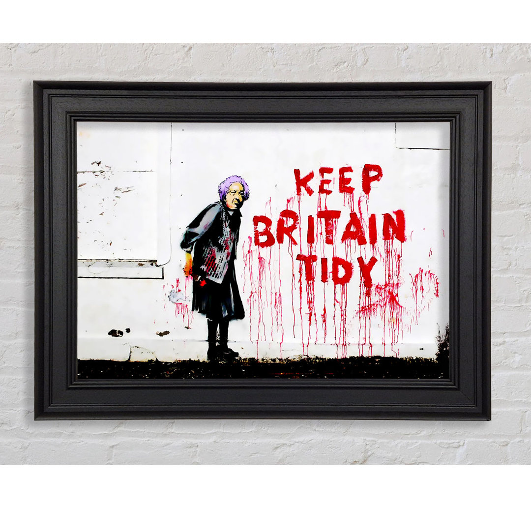 Keep Britain Tidy Gerahmter Druck