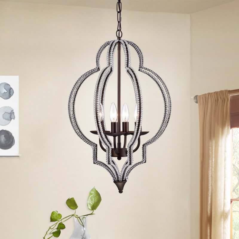 Luminaire suspendu sphère unique/à 4 lumières Ambrosius