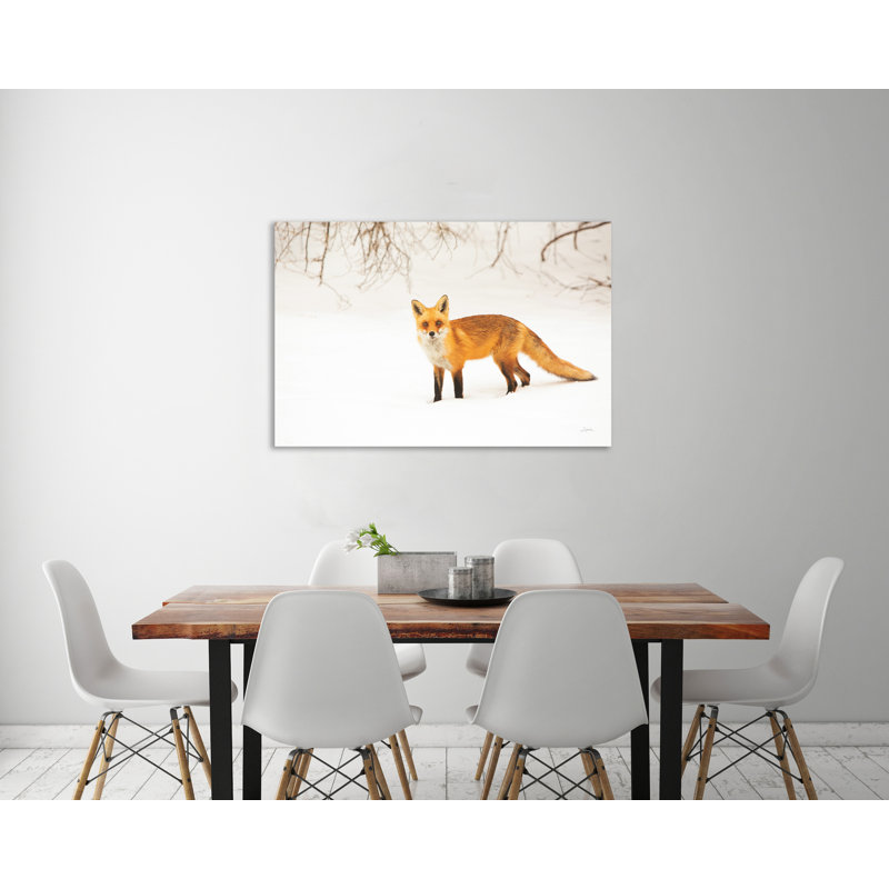 "Red Fox IV", toile tendue par Aledanda, H 20 po x l 30 po x P 1,5 po
