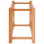 Baston 12 Bottle Solid Wood Open Shelving Wine Bottle Rack in Brown