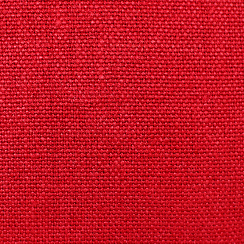 Housse de coussin en lin, Rouge, Polyester