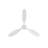 52 Inch Indoor Wooden Ceiling Fan With 3 Solid Wood Blades Remote Control Reversible Dc Motor Without Light