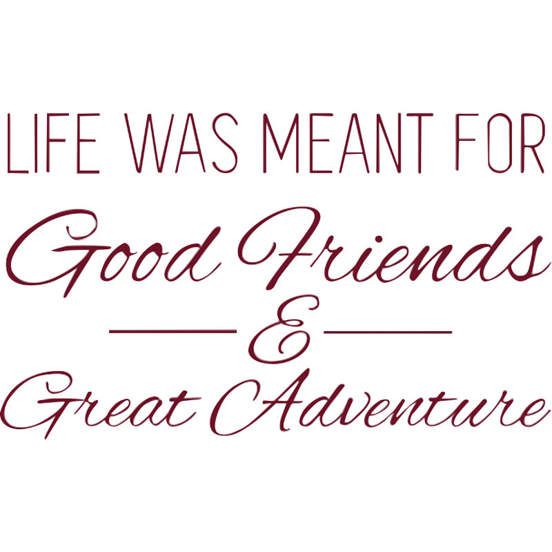 Wall Decal, Large, Burgundy