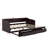 Extendable Wooden Twin Daybed With Trundle And Dual Storage Drawers-25359127
