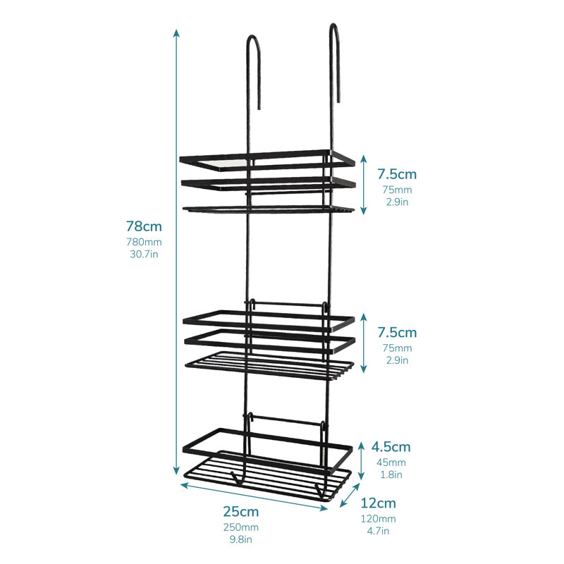 Stjohn Over-the-Door Stainless Steel Shower Caddy