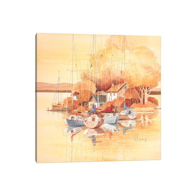 Seaside I by Franz Heigl - Wrapped Canvas Painting