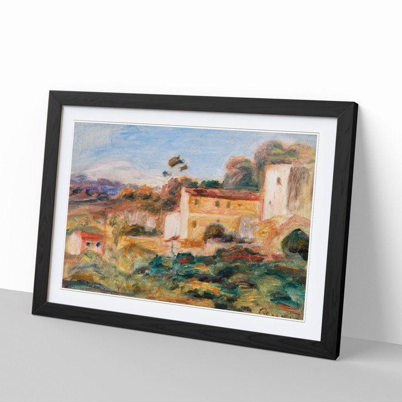 Landscape Vol.7 by Pierre-Auguste Renoir - Framed Print, Black Framed, 65cm H x 90cm W x 2cm D