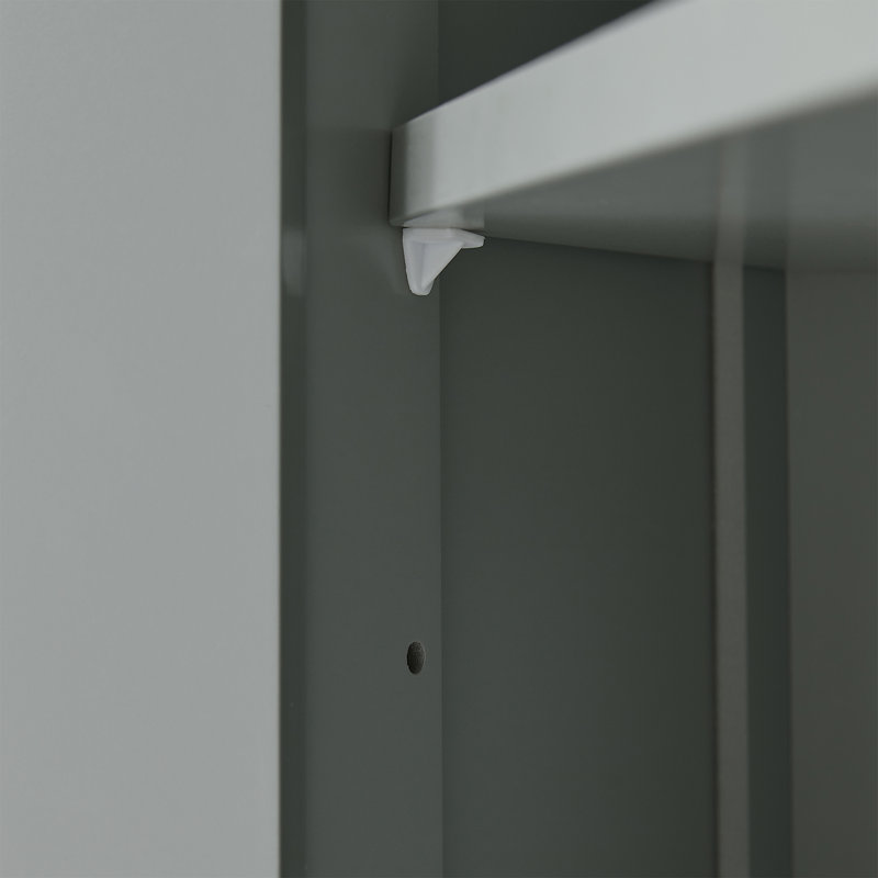 Ulani Contemporary Bathroom Cabinet With Adjustable Shelves And Moisture-Resistant MDF, Gray