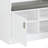 Buck II White High Gloss Finish Hall Tree