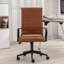 Fauteuil de bureau ergonomique en cuir de polyuréthane et de bureau Amaiia-1338410765