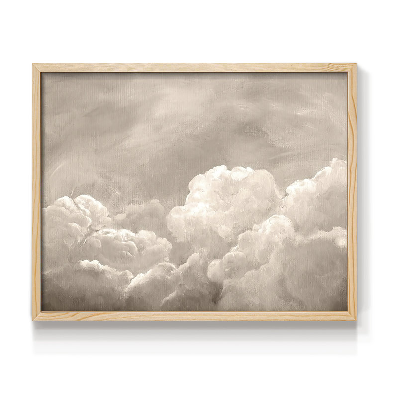 «Painted Clouds I», reproduction encadrée, H 16 po x l 20 po, Naturel