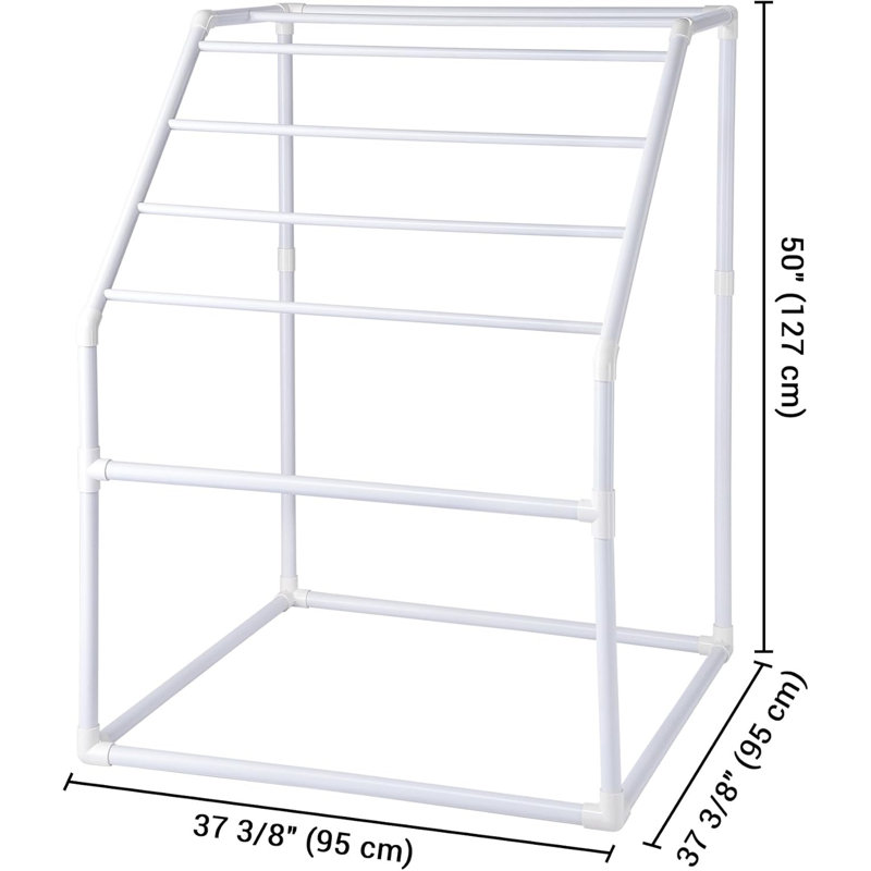 Porte-serviettes sur pied Yescom, Blanc